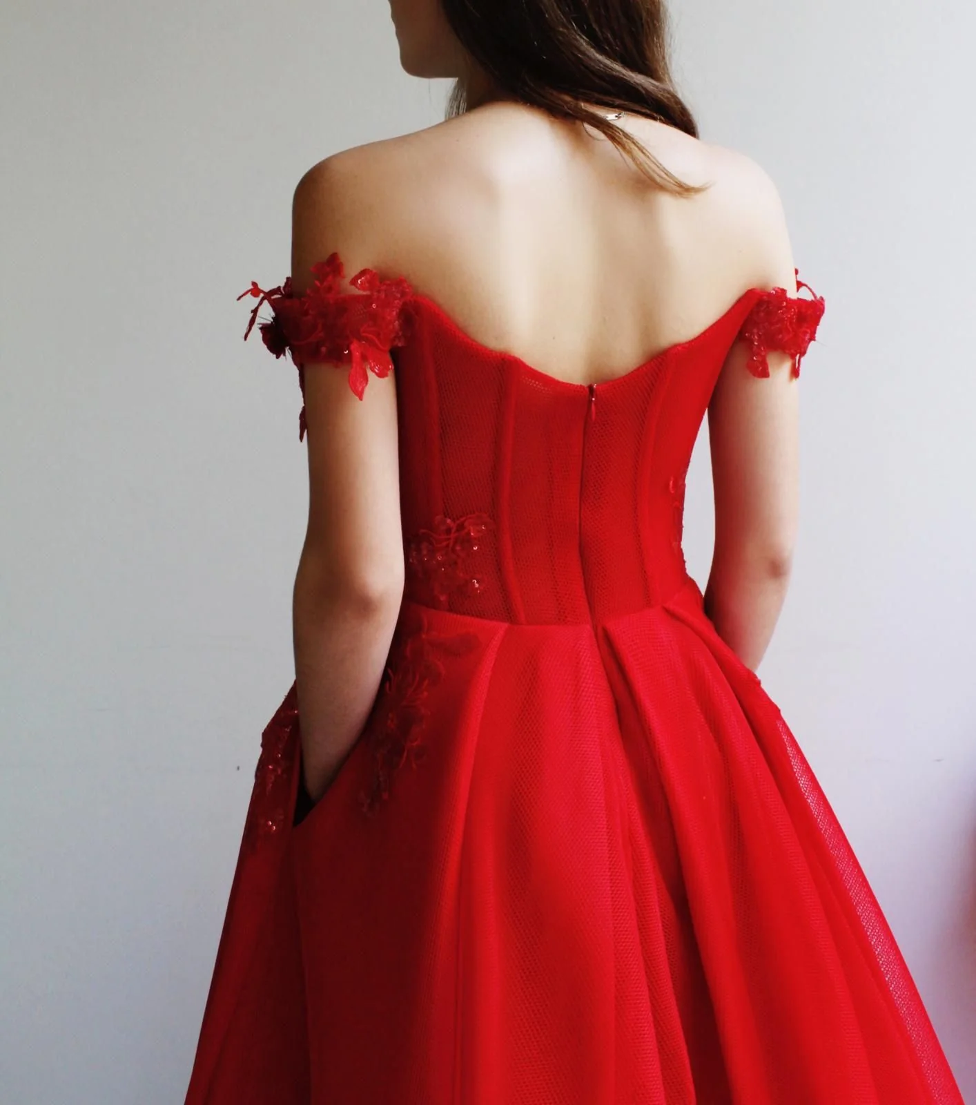 Princess Carmine Gown - Image 4