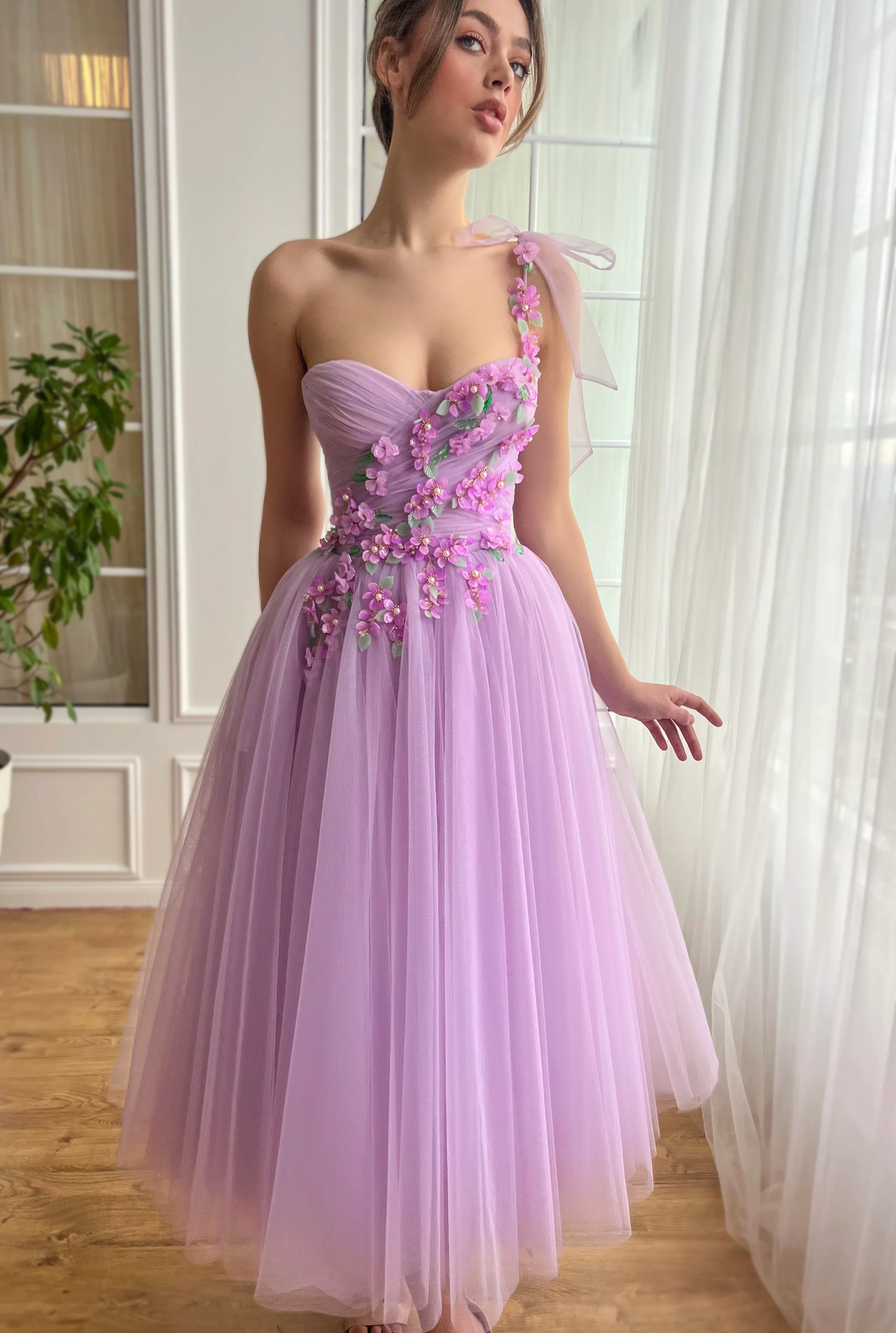 Purple Petals Dress - Image 7