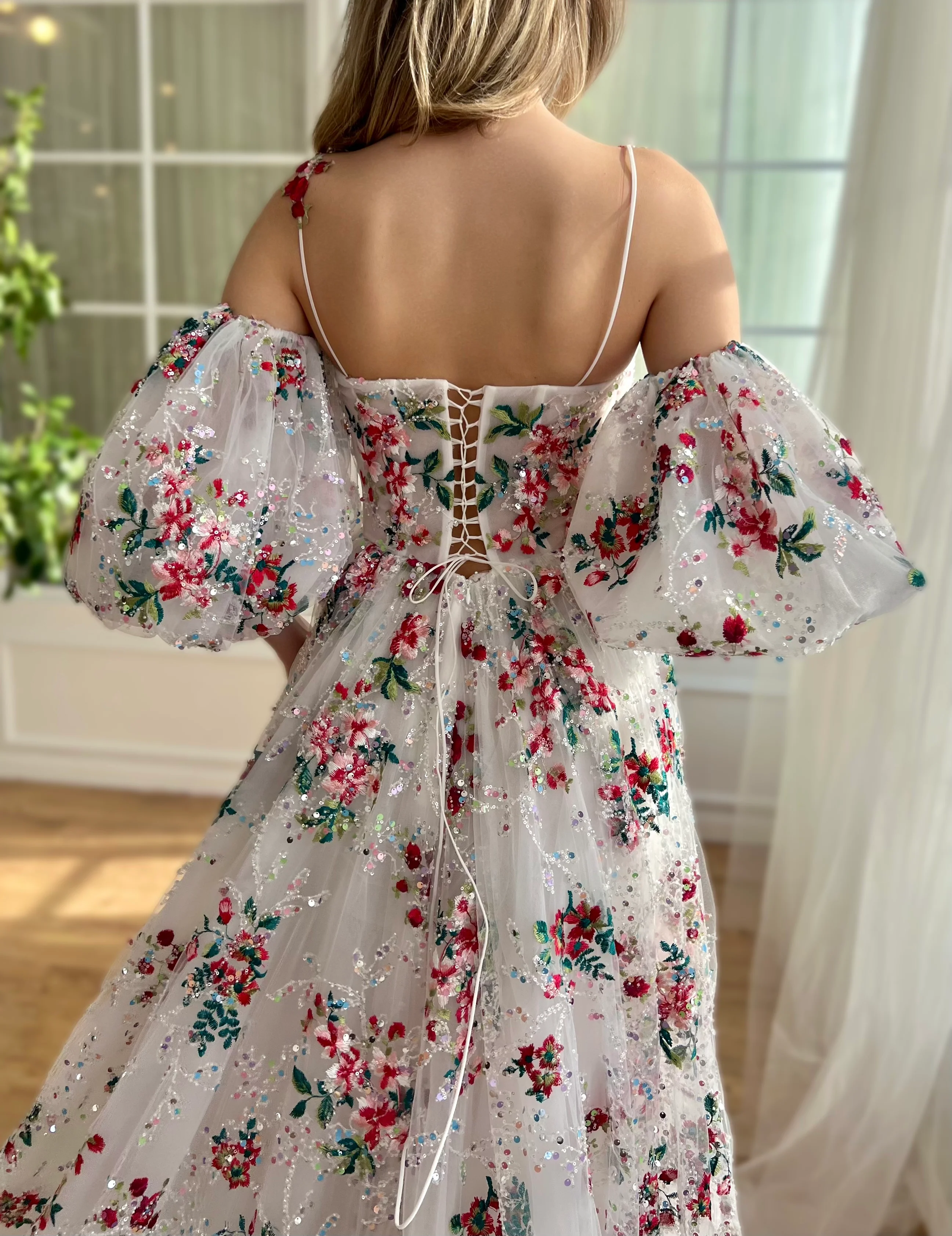 Romance in Botanical Garden Gown - Image 5