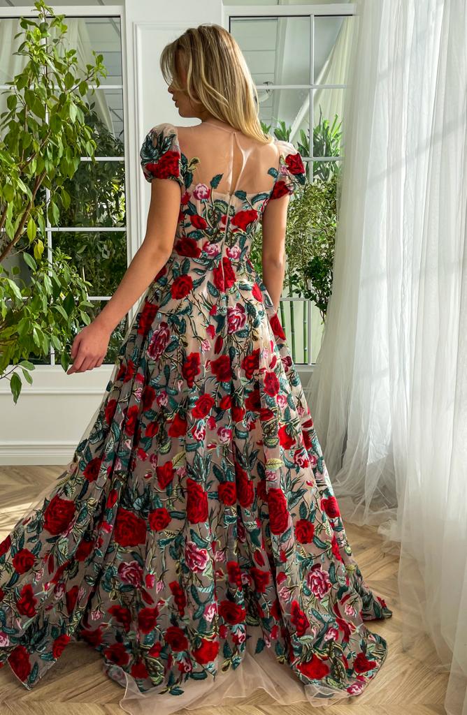 Rose Romance Mesh Gown - Image 4