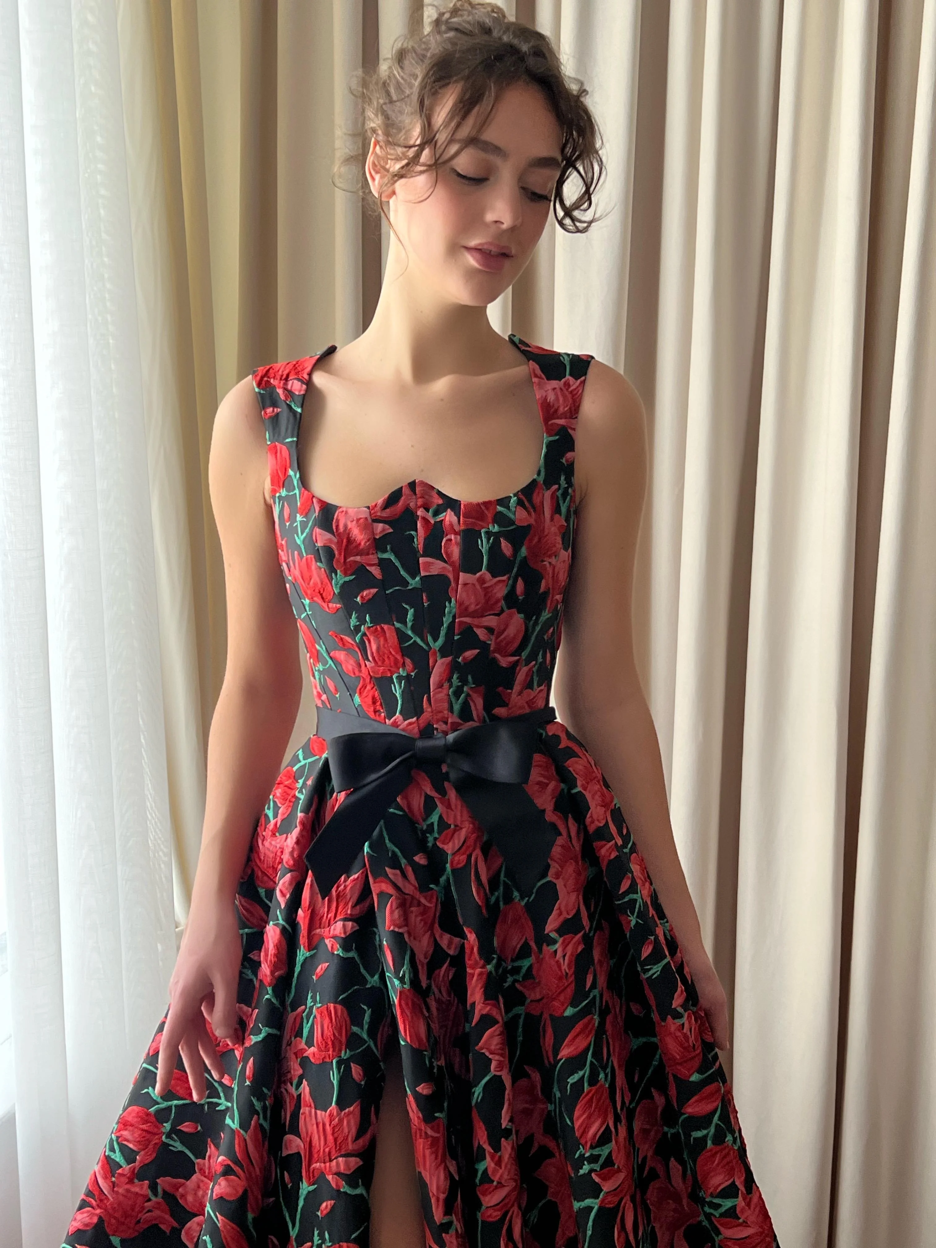 Rosy Obsidian Gown