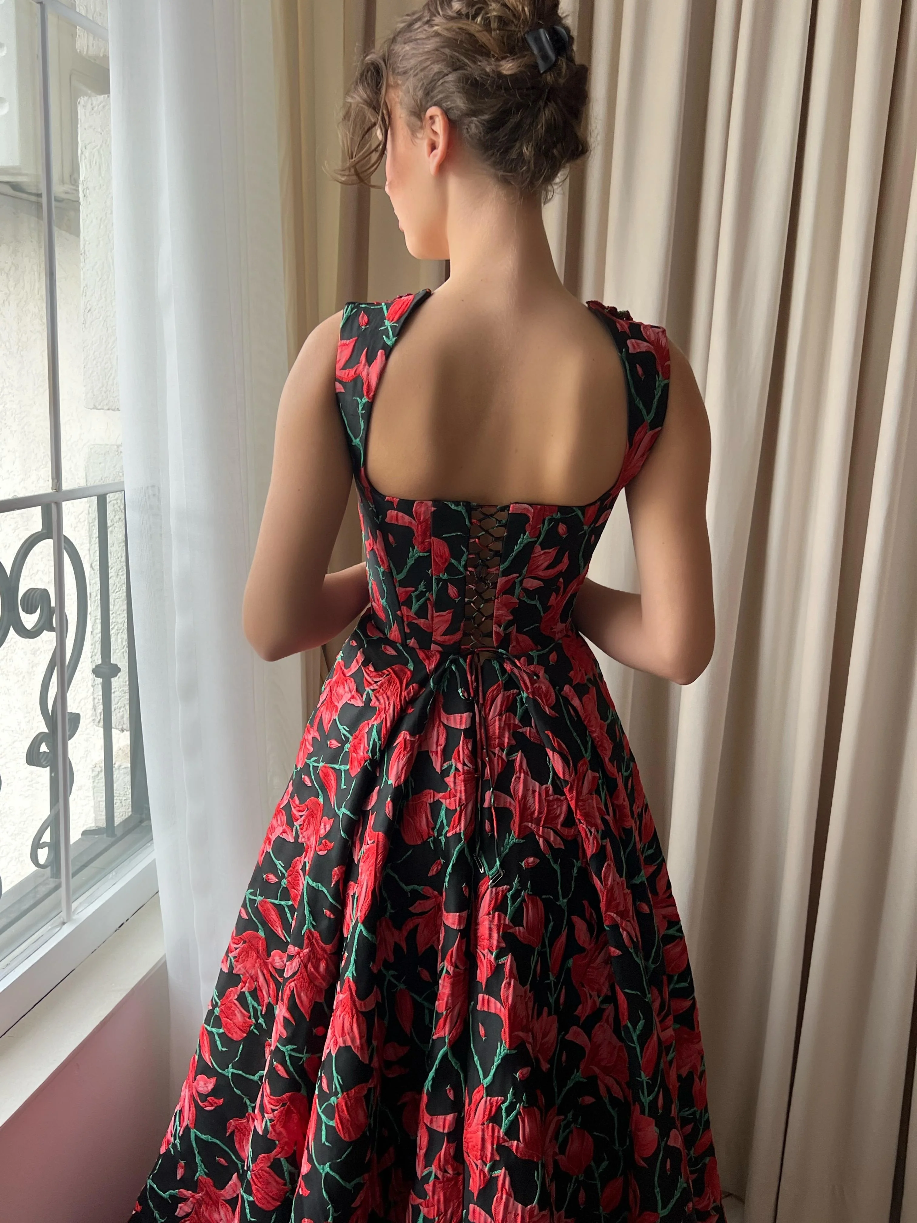 Rosy Obsidian Gown - Image 4