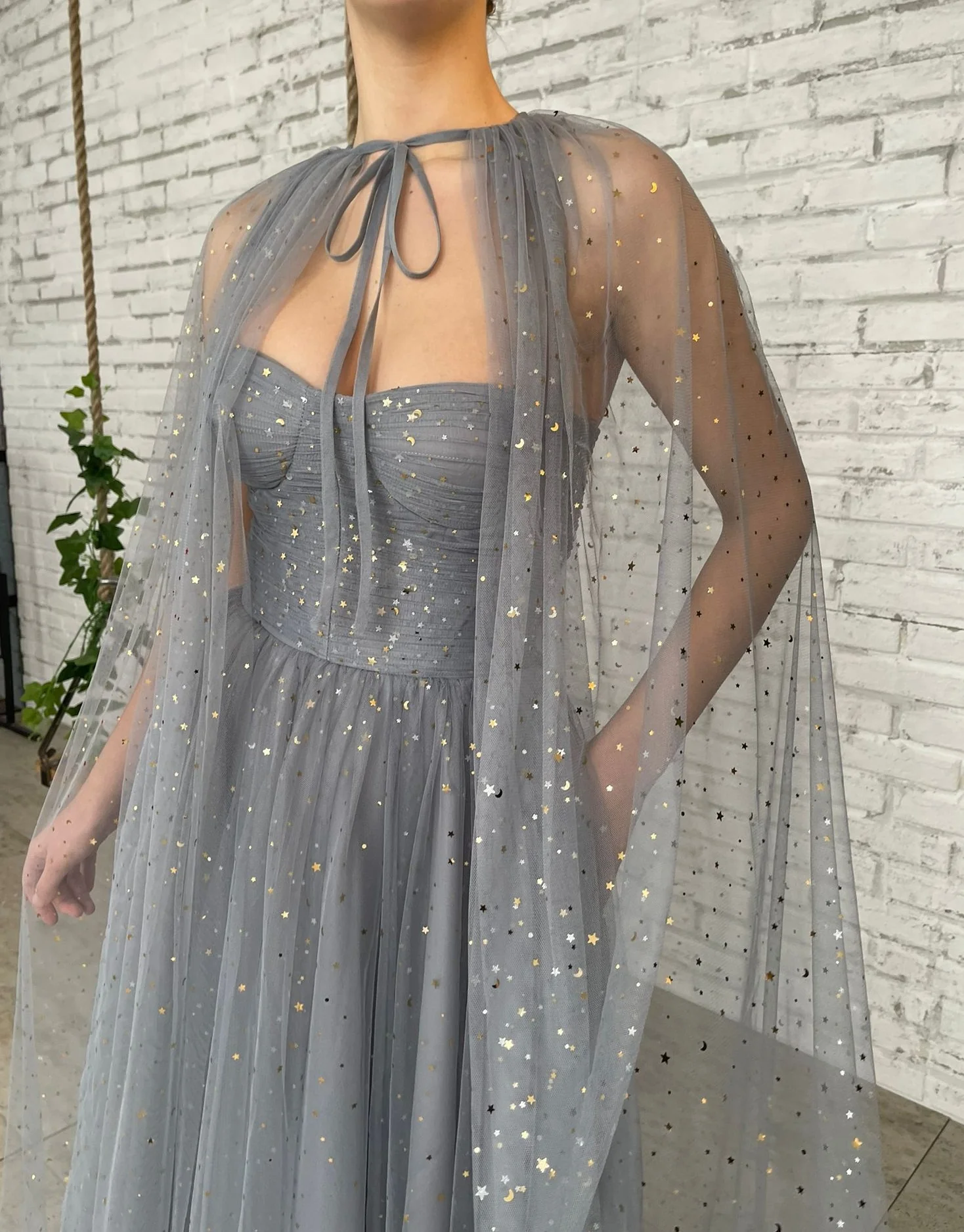 Sable Star Capelet Dress - Image 4