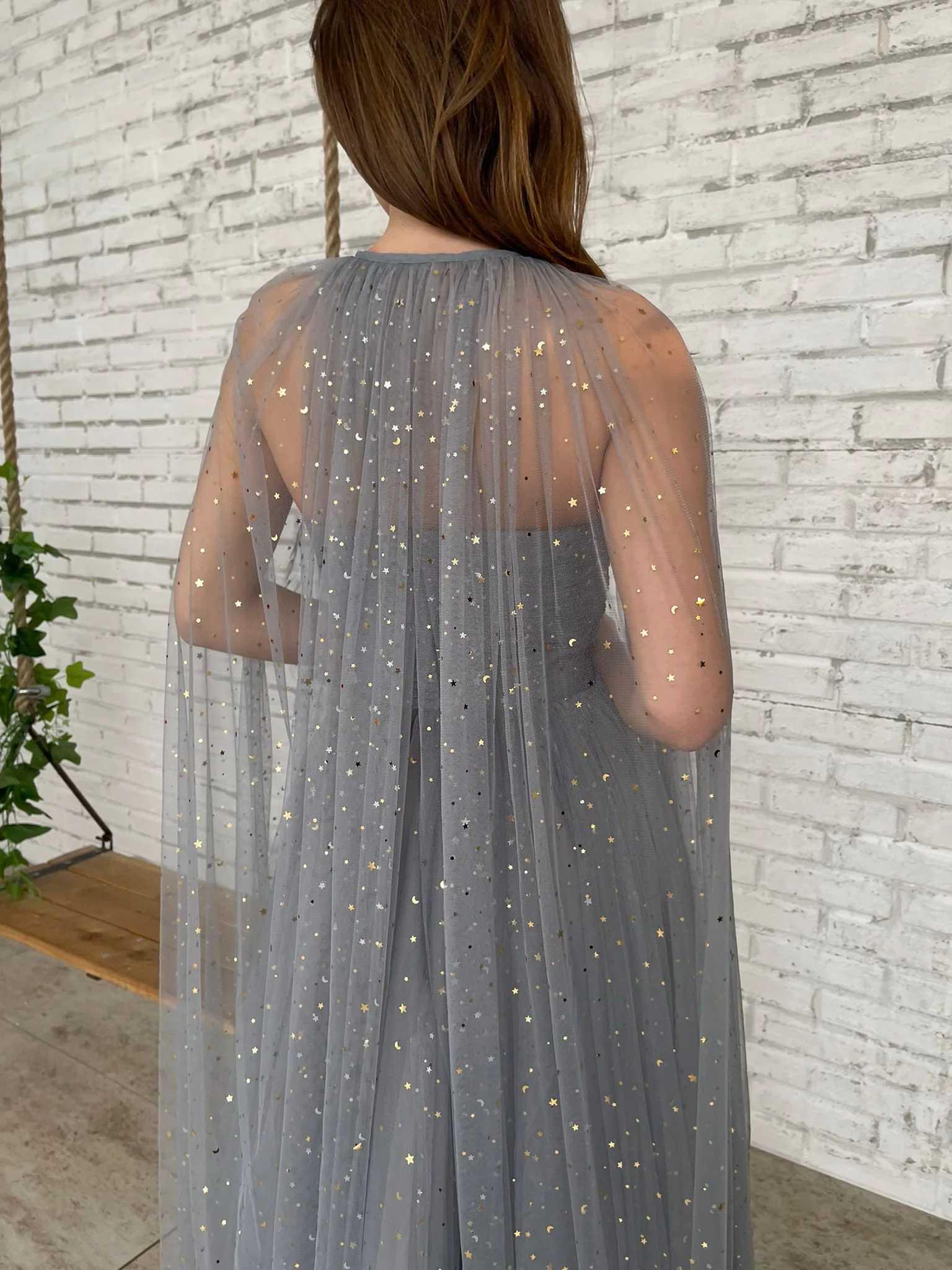 Sable Star Capelet Dress - Image 5