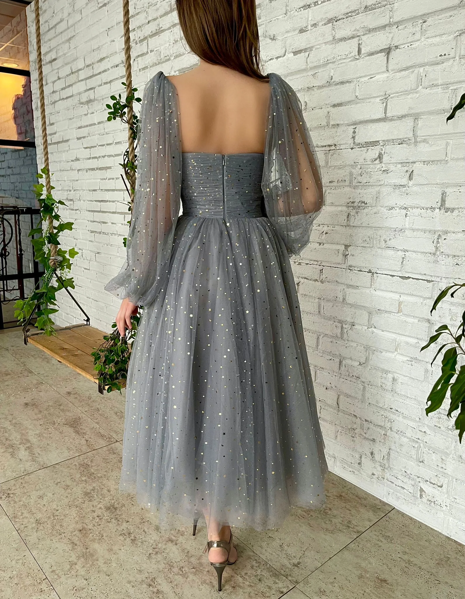 Sable Star Capelet Dress - Image 9