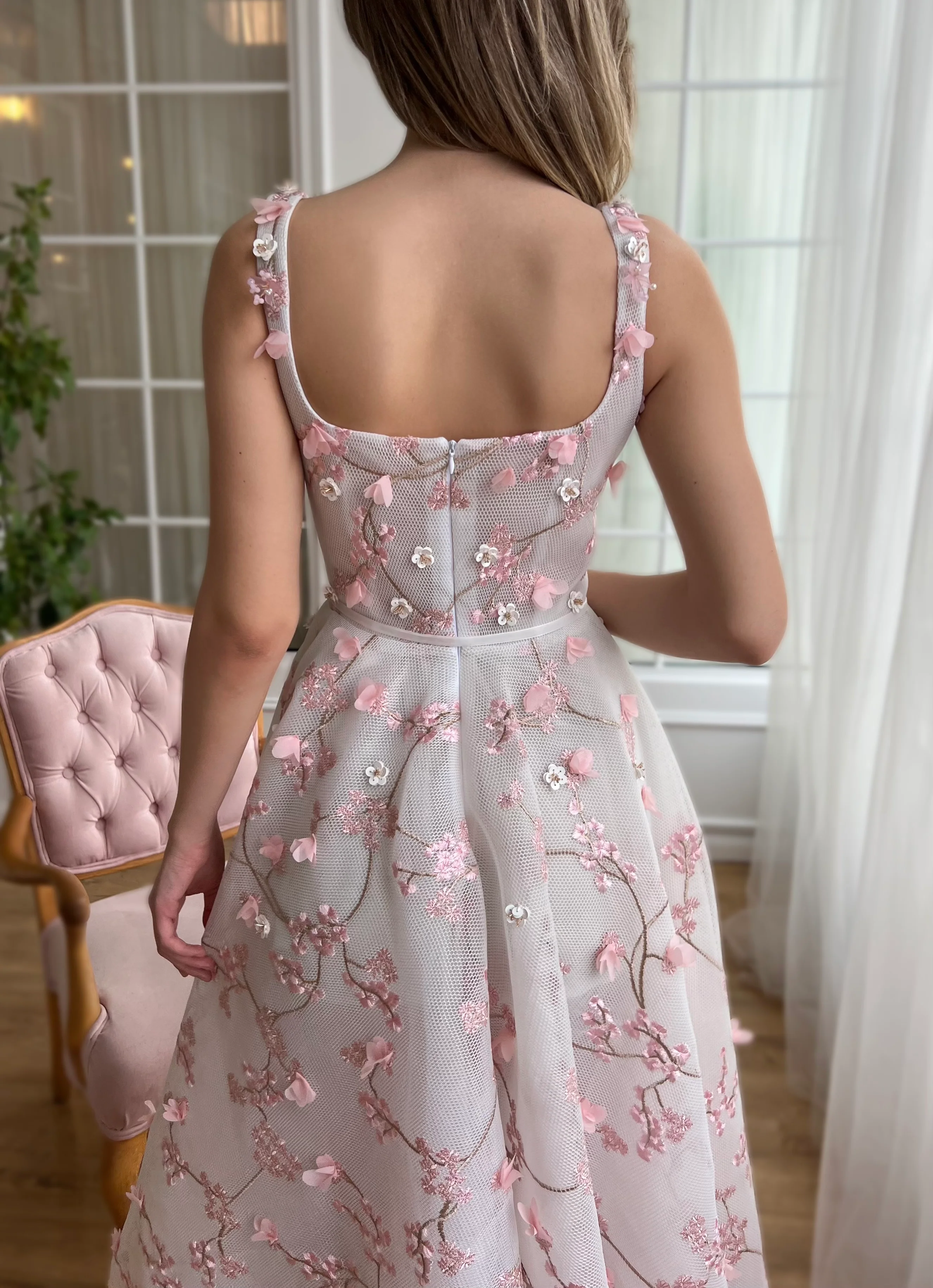 Sakura Blooms Midi Dress - Image 5