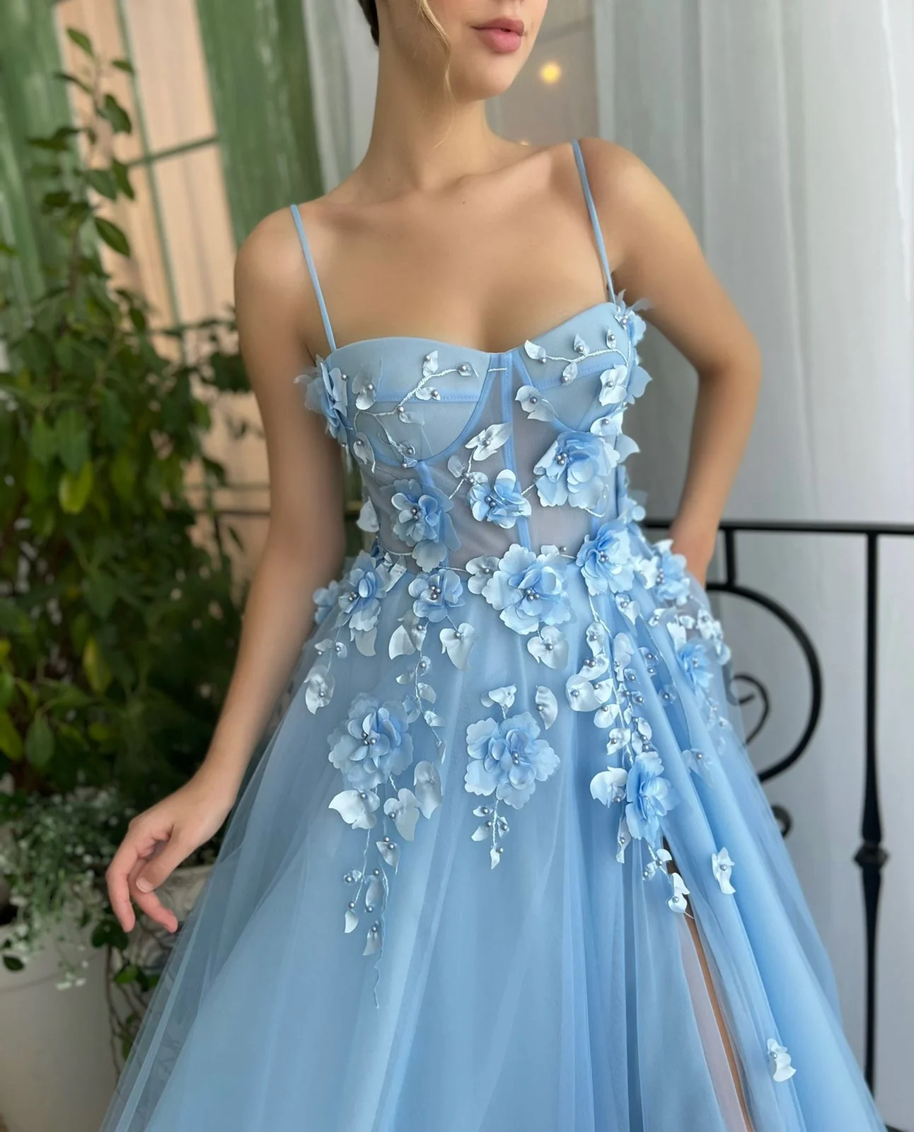 Sky Blossom Gown