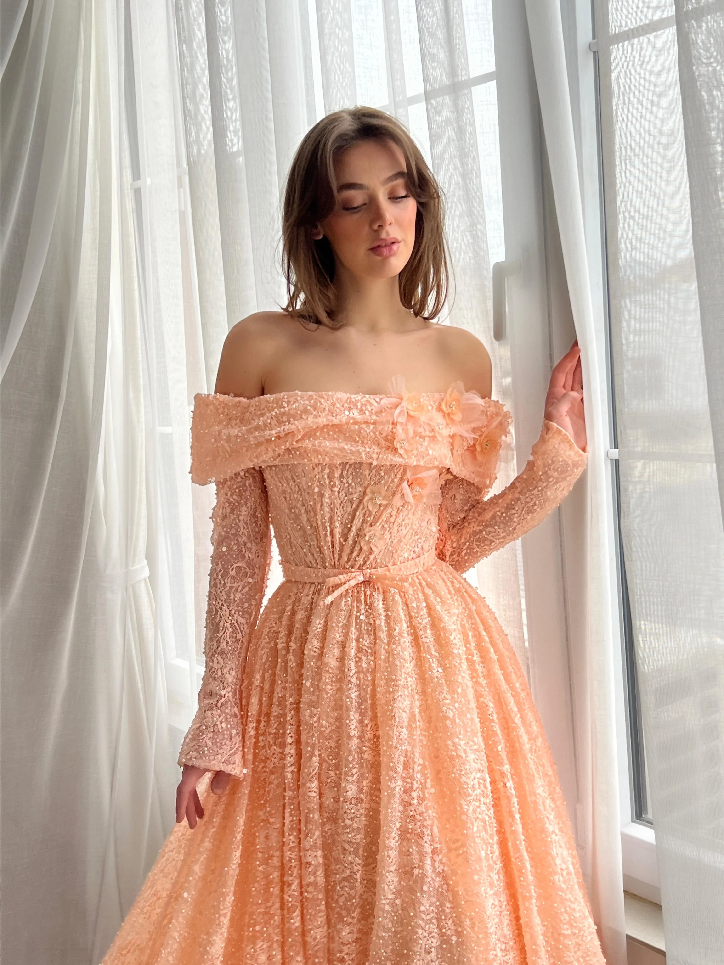 Snowy Sunset Gown