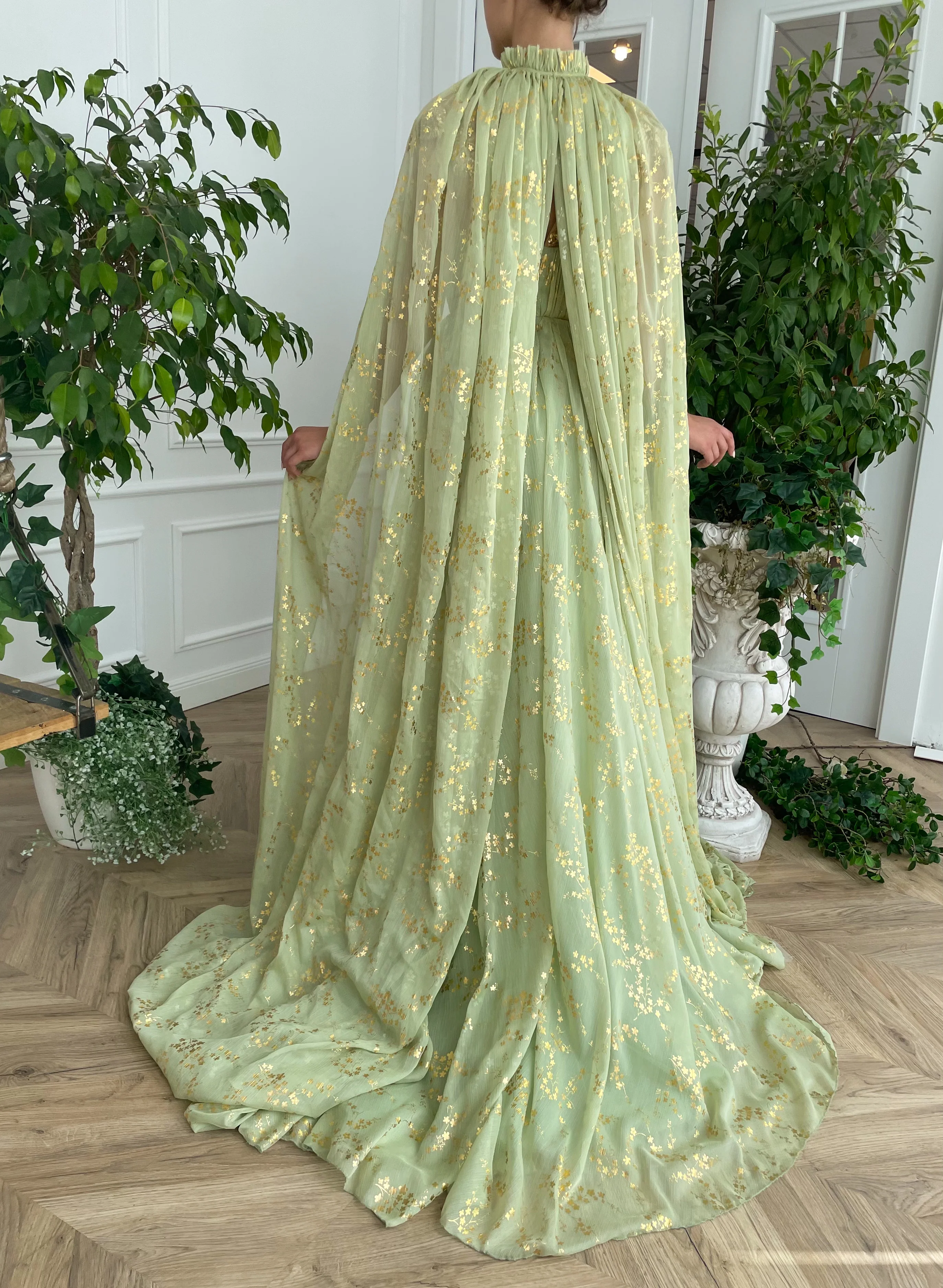 Summer Vine Capelet Gown - Image 4