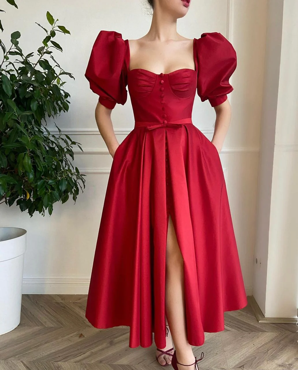 Timeless Scarlet Dress - Image 2