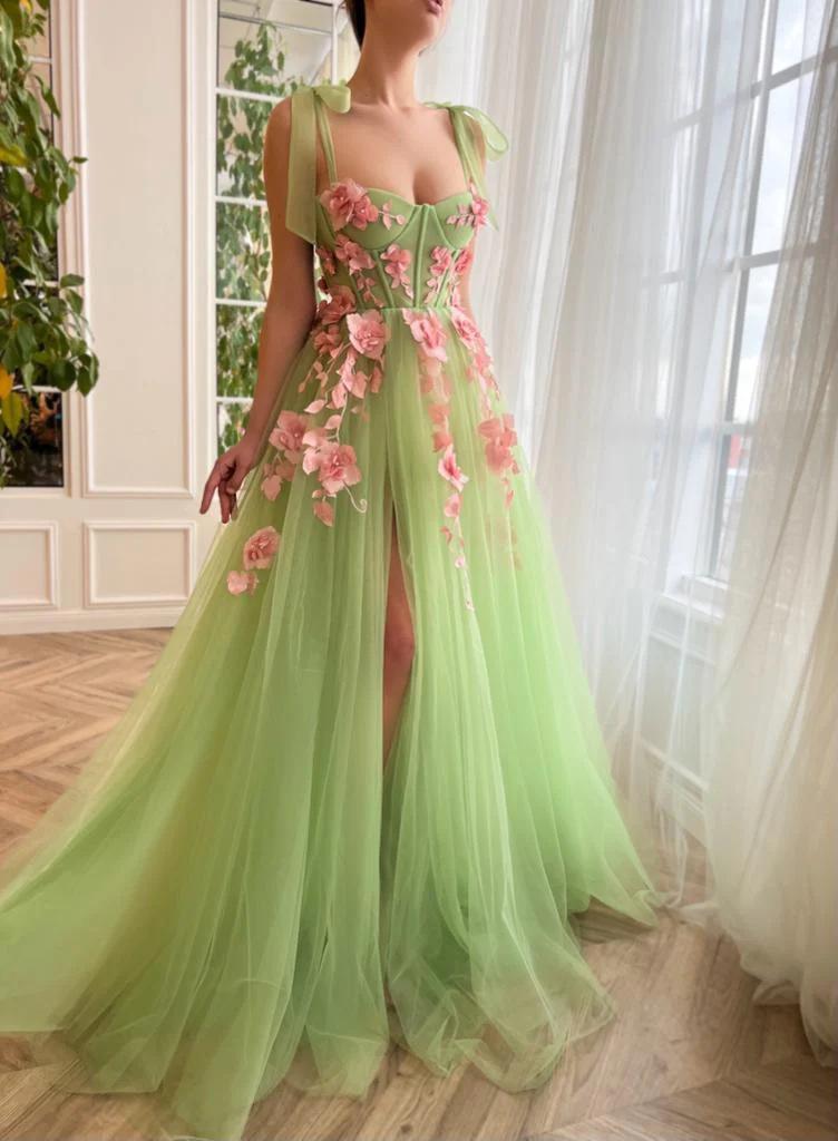 Verdant Floral Waltz Gown - Image 2