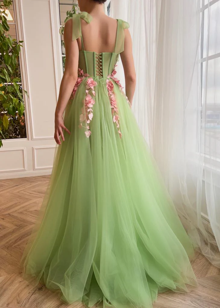 Verdant Floral Waltz Gown - Image 5