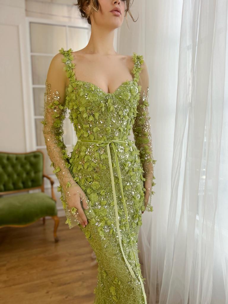 Verdant Winter Mermaid Dress - Image 3