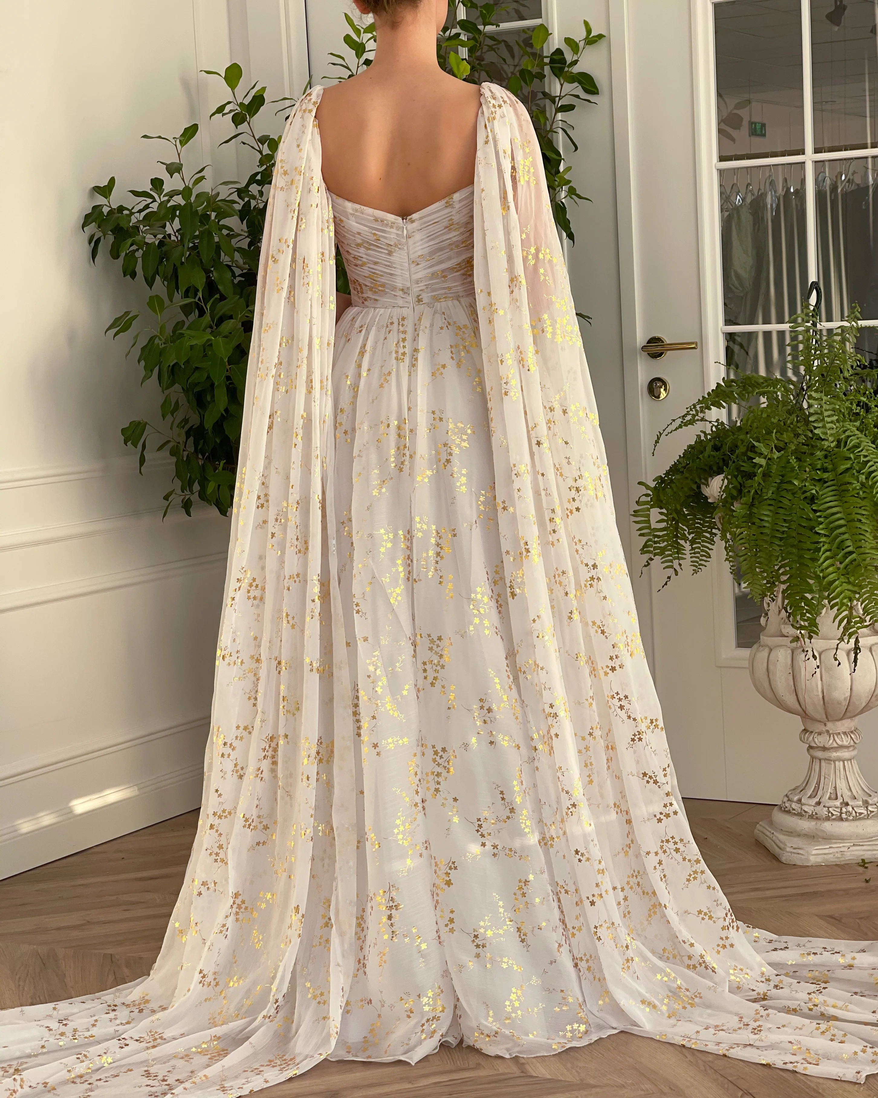 White Gilded Lily Gown - Image 4