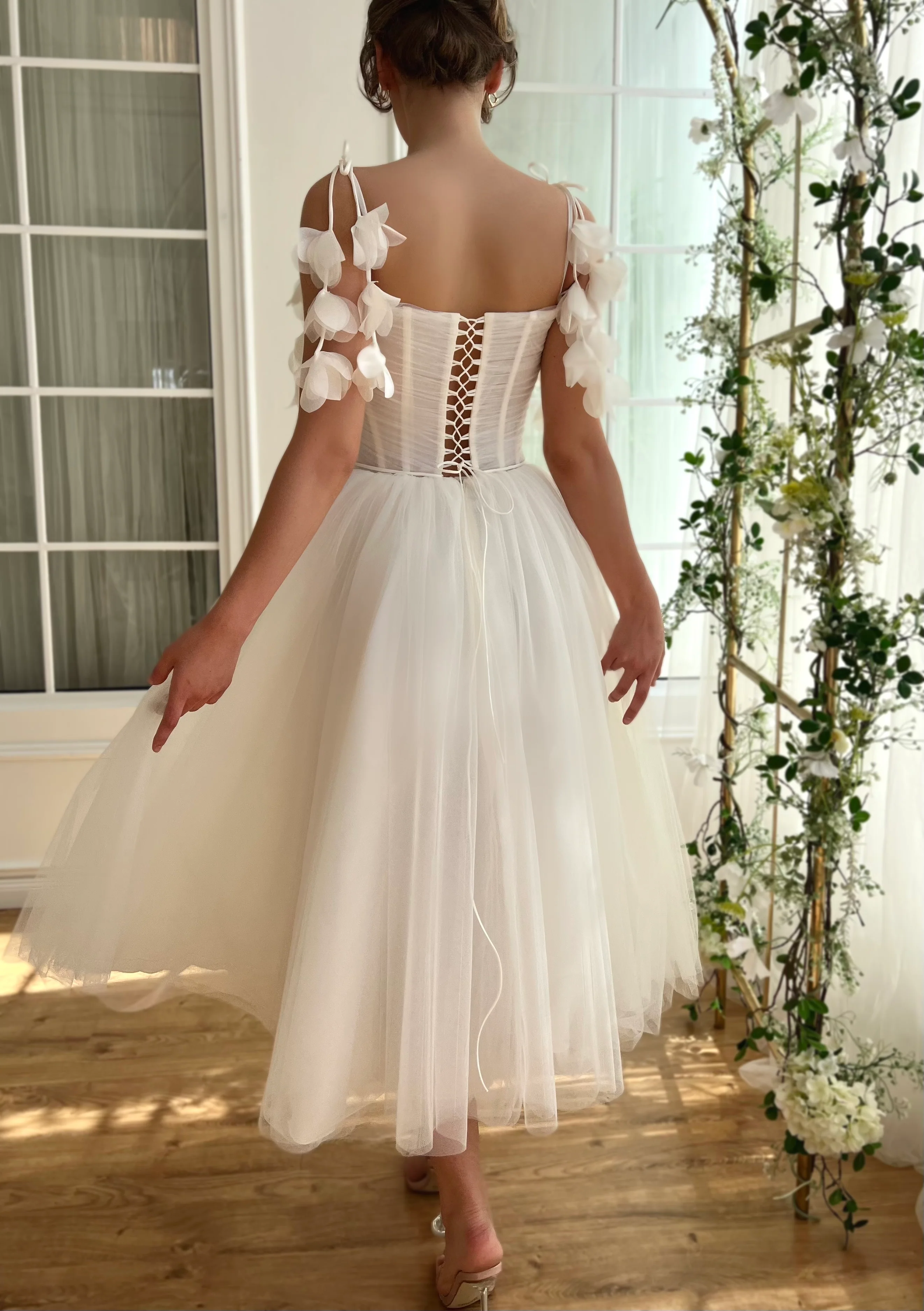 White Orchid Midi Dress - Image 5